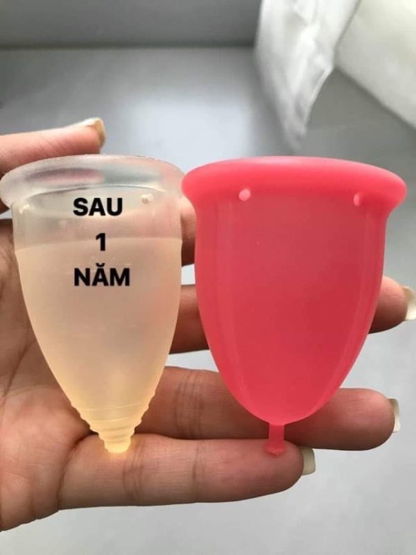 Cốc nguyệt san bị ố vàng, nguyên nhân và cách xử lý