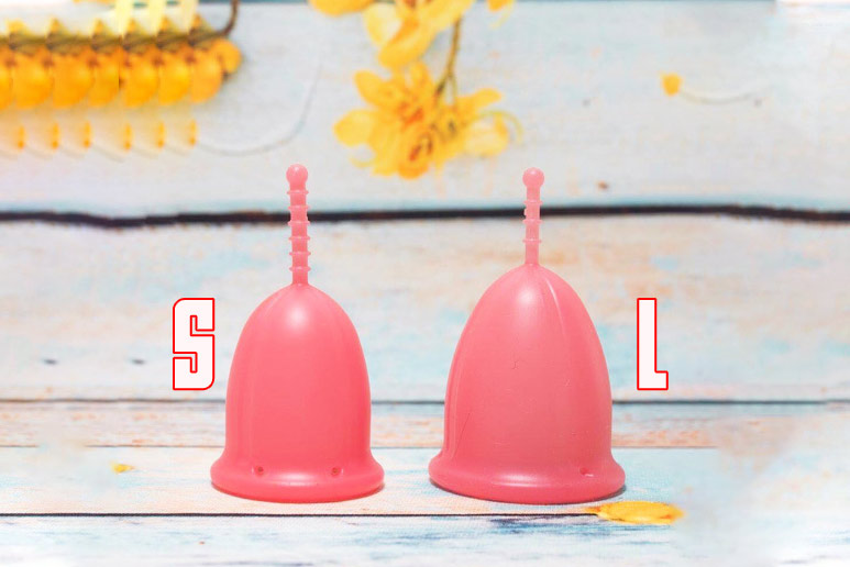 Cốc nguyệt san Sibell có 2 size: Size S và Size L Cốc nguyệt san Sibell có 2 size: Size S và Size L
